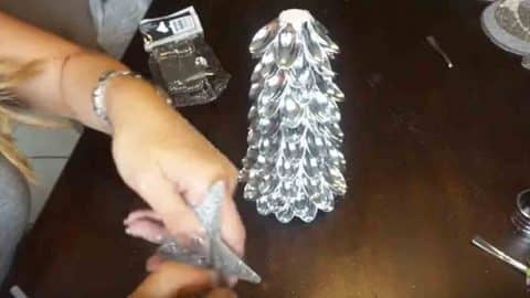 She Puts Silver Plastic Spoons In A Cone Then Watch What She Puts With It. Amazing! | DIY Joy Projects and Crafts Ideas