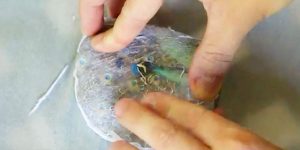 Watch How Easily He Transfers This Incredible Image To A Rock!