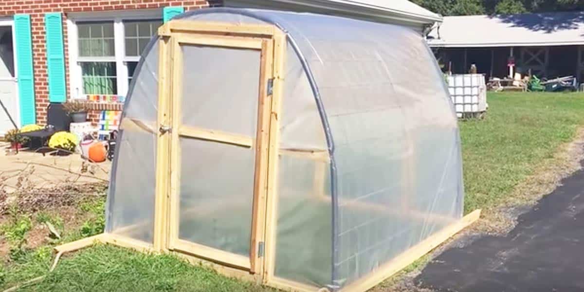 He Builds An Easy And Cost Effective Greenhouse Before The Cold Weather Arrives | DIY Joy Projects and Crafts Ideas