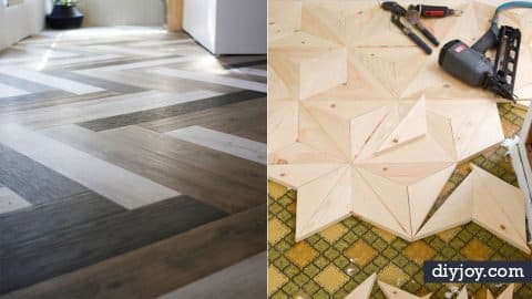 34 DIY Flooring Projects That Could Transform The Home | DIY Joy Projects and Crafts Ideas