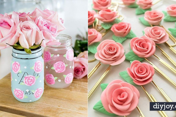 Rose Crafts - Easy Craft Projects With Roses - Paper Flowers, Quilt Patterns, DIY Rose Art for Kids - Dried and Real Roses for Wall Art and Do It Yourself Home Decor - Mothers Day Gift Ideas - Fake Rose Arrangements That Look Amazing - Cute Centerrpieces and Crafty DIY Gifts With A Rose