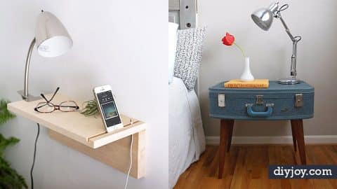 35 Gorgeous DIY Nightstands For Your Bedroom | DIY Joy Projects and Crafts Ideas