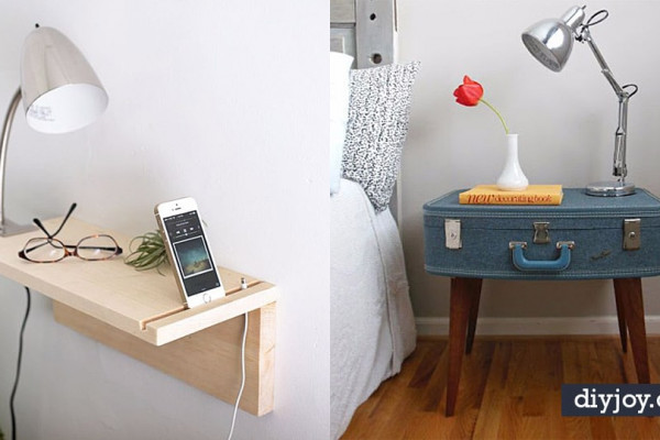 DIY Nightstands for the Bedroom - Easy Do It Yourself Bedside Tables and Furniture Project Ideas - Thrift Store Makeovers For Your Room and Bed Side Night Stand - Storage for Books and Remotes, Cute Shabby Chic and Vintage Decor - Step by Step Tutorials and Instructions