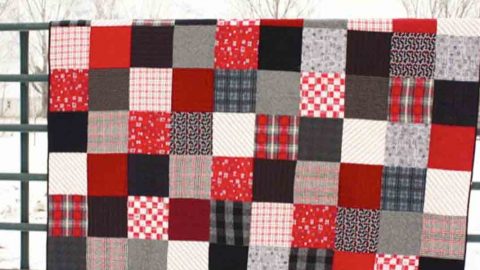 She Shows You How To Make A Warm And Cozy Flannel Quilt For Cold Winter Nights. Watch! | DIY Joy Projects and Crafts Ideas