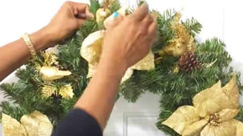 She Makes This Spectacular Wreath And It All Came From The Dollar Tree! | DIY Joy Projects and Crafts Ideas