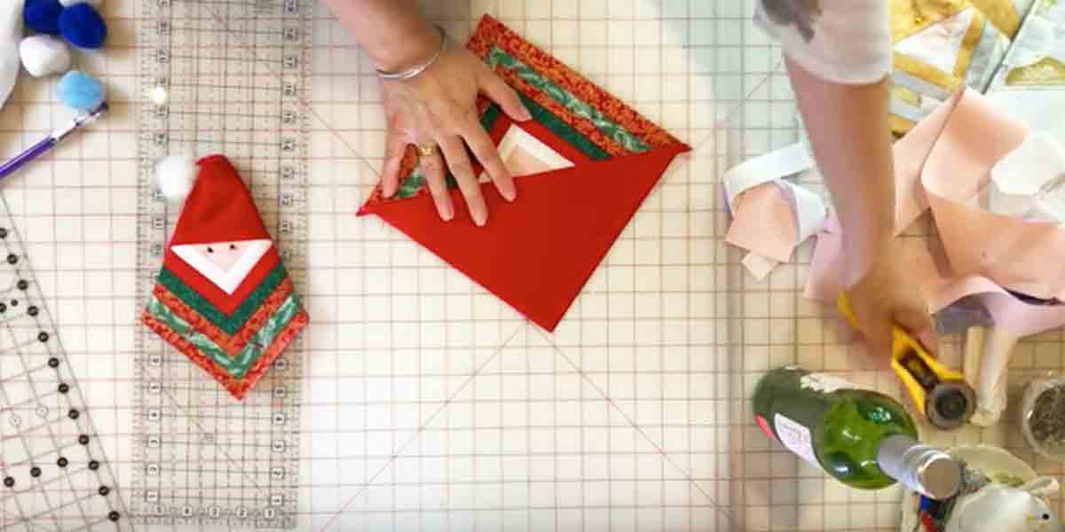 How to Make Quilted Santa Ornaments | DIY Joy Projects and Crafts Ideas