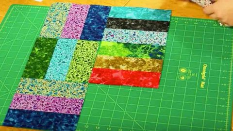 Learn How to Make This Colorful Rail Fence Quilt | DIY Joy Projects and Crafts Ideas