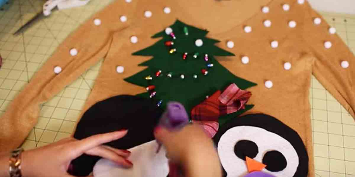 We All Need An Ugly Christmas Sweater And She Makes The Perfect One. Watch! | DIY Joy Projects and Crafts Ideas