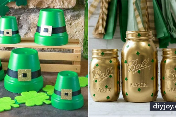 St Patricks Day Decor Ideas - DIY St. Patrick's Day Party Decorations and Home Decor Crafts - Projects for Walls, Hanging Banners, Wreaths, Tabletop Centerpieces and Party Favors - Green Shamrocks, Leprechauns and Cute and Easy Do It Yourself Decor For Parties - Cheap Dollar Store Ideas for Those On A Budget