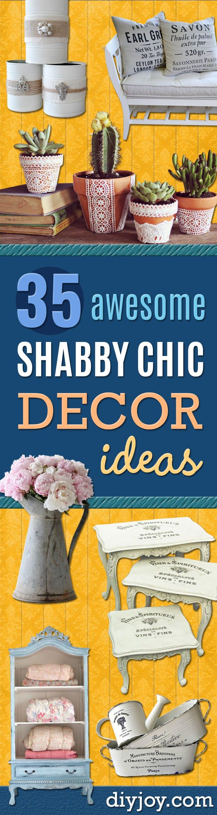 35 Shabby Chic Decor Ideas To DIY