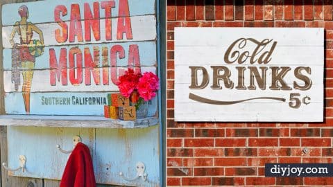 35 Cool DIY Vintage Signs That Will Add Instant Charm to Your Walls | DIY Joy Projects and Crafts Ideas