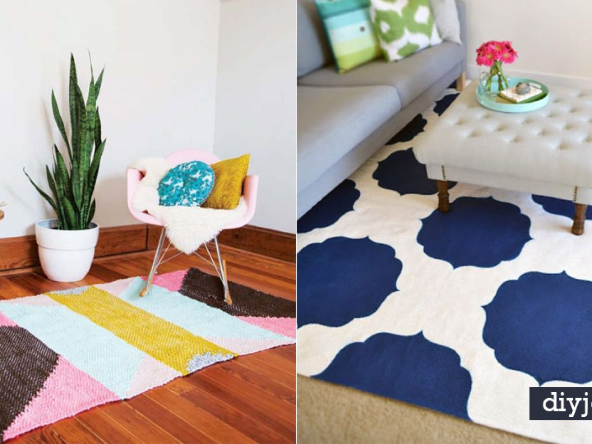 How To Stencil a Rug on a Floor - In My Own Style