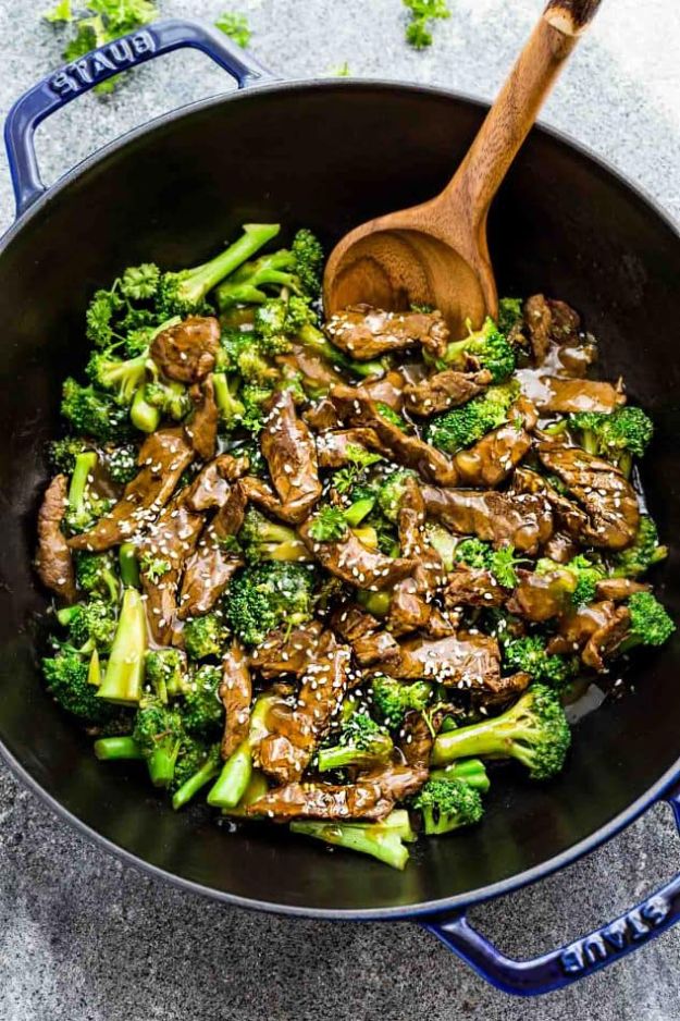 Best Lowfat Recipes - Beef And Broccoli - Easy Low fat and Healthy Recipe Ideas For Eating Well and Dieting, Weight Loss - Quick Breakfasts, Lunch, Dinner, Snack and Desserts - Foods with Chicken, Vegetables, Salad, Low Carb, Beef, Egg, Gluten Free #lowfatrecipes 