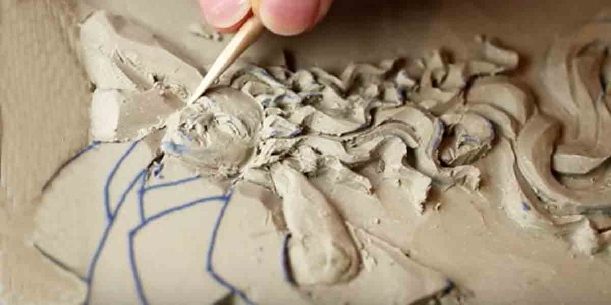 Watch How She Creates This Amazing Piece Of Art Out of Clay And Tracing Paper! | DIY Joy Projects and Crafts Ideas