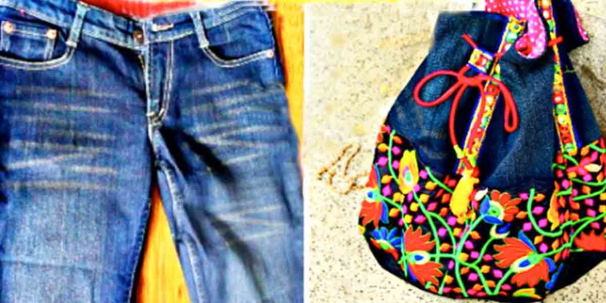 She Transforms Her Old Jeans Into This Remarkable Bag. Learn How! | DIY Joy Projects and Crafts Ideas