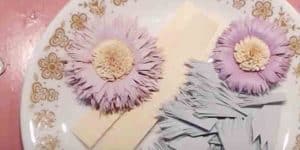 She Takes Colored Card Stock And Transforms It Into Exquisite Flowers. Learn How!