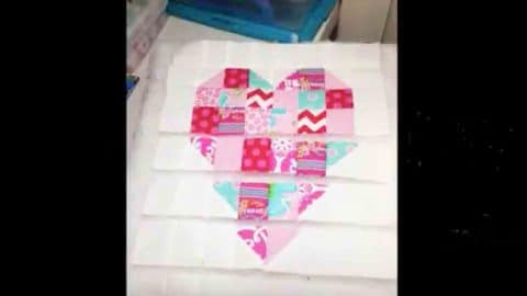 She Makes The Coolest Quilted Heart Wall Hanging And Watch How She Attaches The Pieces! | DIY Joy Projects and Crafts Ideas