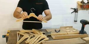 I Was So Surprised When I Saw The Clever Item He Makes With Wooden Coat Hangers!