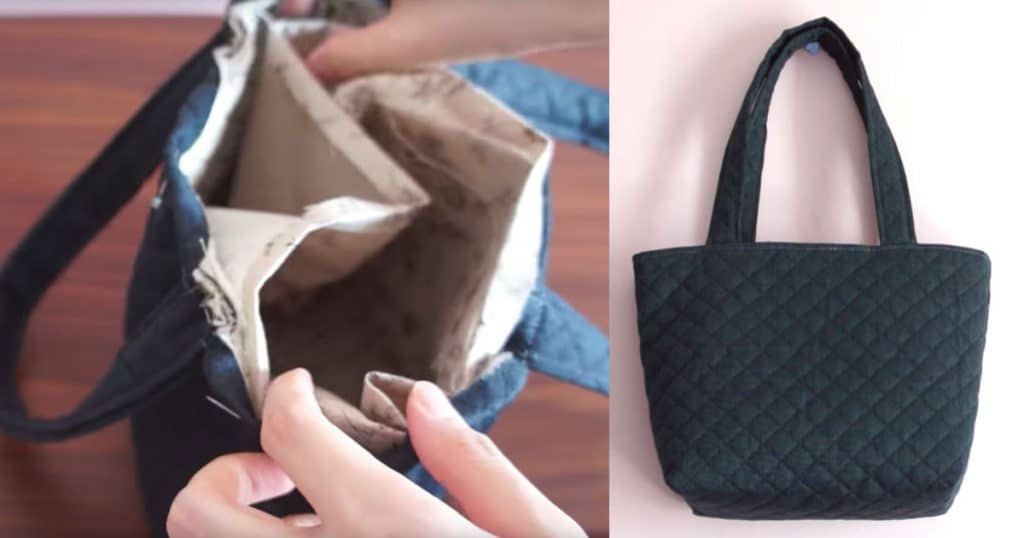 Quilted Tote Bag Sewing Tutorial- How to Make A Tote Bag