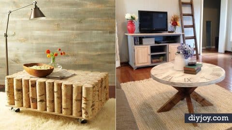 35 DIY Coffee Tables That Belong In Your Living Room | DIY Joy Projects and Crafts Ideas