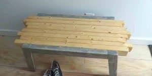 Watch How He Builds This Simple Bench That Has A Really Unique Look!