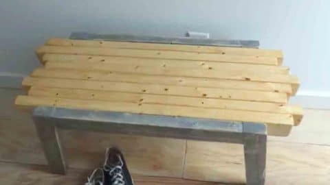 Watch How He Builds This Simple Bench That Has A Really Unique Look! | DIY Joy Projects and Crafts Ideas