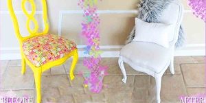 Watch The Incredible Transformation That Happens When She Remodels This Chair!