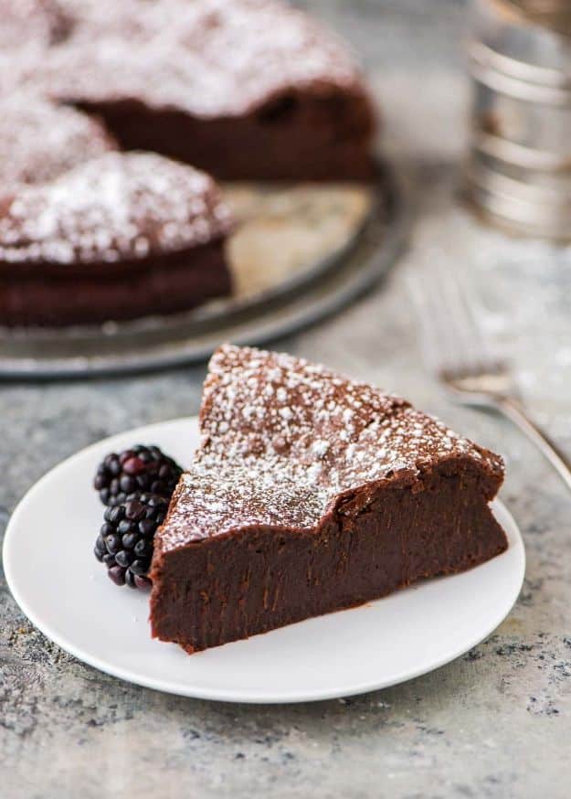 Gluten Free Desserts - Flourless Chocolate Torte - Easy Recipes and Healthy Recipe Ideas for Cookies, Cake, Pie, Cupcakes, Cheesecake and Ice Cream - Best No Sugar Glutenfree Chocolate, No Bake Dessert, Fruit, Peach, Apple and Banana Dishes - Flourless Christmas, Thanksgiving and Holiday Dishes #glutenfree #desserts #recipes