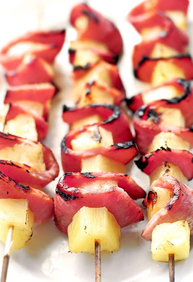 Best Recipes To Teach Your Kids To Cook - Grilled Pineapple Ham Kabobs - Easy Ideas To Show Children How to Prepare Food - Kid Friendly Recipes That Boys and Girls Can Make Themselves - No Bake, 5 Minute Foods, Healthy Snacks, Salads, Dips, Roll Ups, Vegetables and Simple Desserts - Recipes To Learn How To Make Fun Food http://diyjoy.com/best-recipes-teach-kids-to-cook