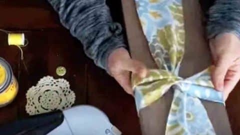 All You Need For This DIY Project Is A Little Leftover Scrap Wood And Fabric. Watch! | DIY Joy Projects and Crafts Ideas