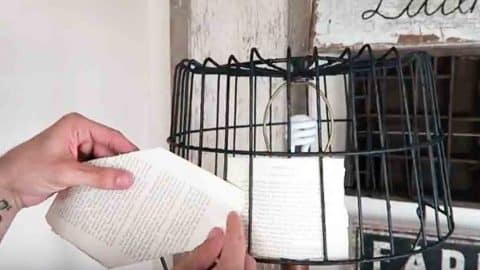 He Creates A Charming Farmhouse Addition With A Wire Basket And A Book. Watch! | DIY Joy Projects and Crafts Ideas