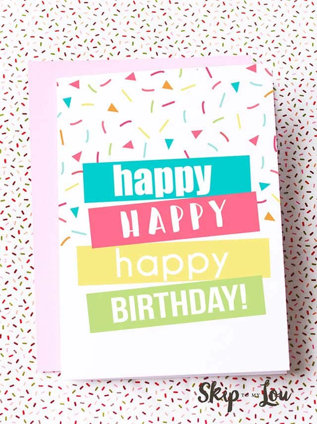 30 Handmade Birthday Card Ideas - DIY Birthday Cards & Free Printables