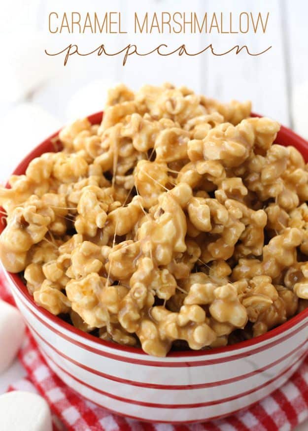 Quick Dessert Recipes - Caramel Marshmallow Popcorn Recipe - Fast Desserts to Make In Minutes - Sweet Treats, Cookies, Cake and Snack Ideas