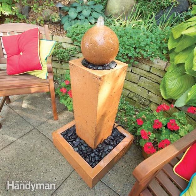 DIY Fountains - Cast Concrete Fountains - Easy Ways to Make A Fountain in the Backyard - Do It Yourself Projects for the Garden - DIY Home Improvement on a Budget - Step by Step DIY Tutorials With Instructions http://diyjoy.com/diy-fountains