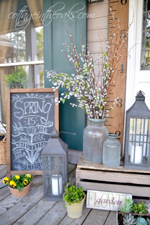 Crate Porch Decor