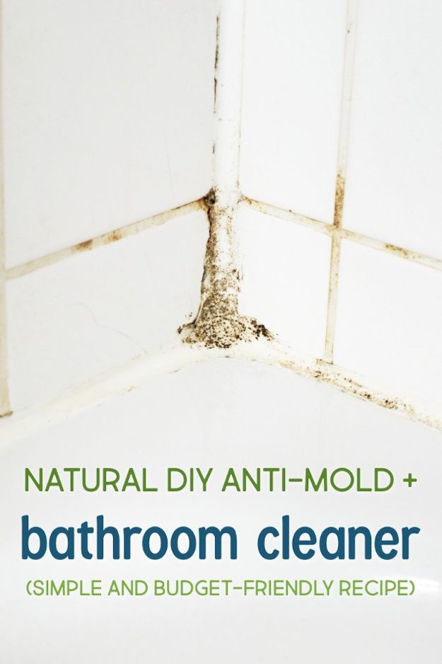 Homemade Cleaning Products - DIY Anti-Mold Spray and Bathroom Cleaner - DIY Cleaners With Recipe and Tutorial - Make DIY Natural and ll Purpose Cleaner Recipes for Home With Vinegar, Essential Oils