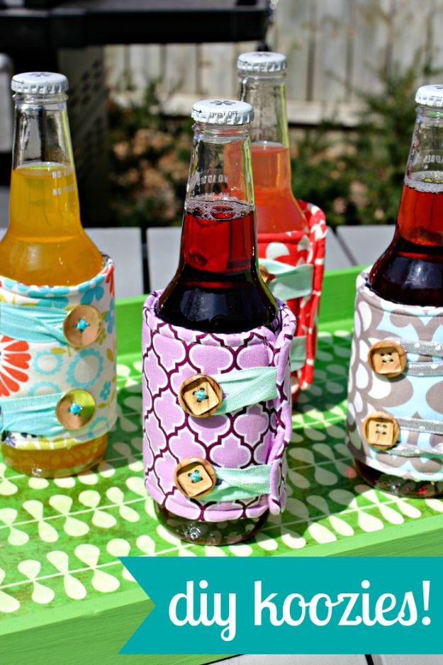 Cool Things To Sew For Summer - DIY Koozies - Easy Dresses, Cute Skirts, Maxi Dress, Shorts, Pants and Tops 