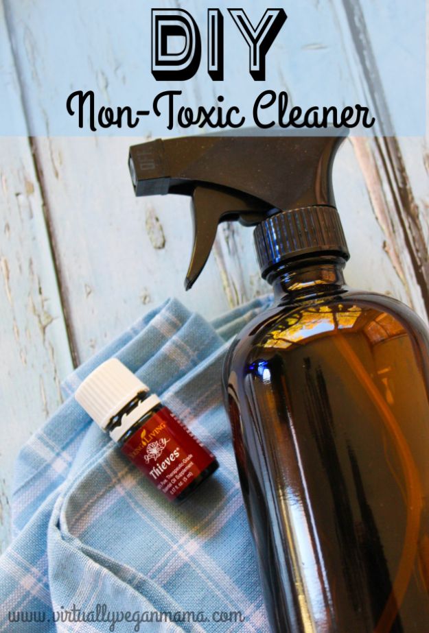 Homemade Cleaning Products - DIY Thieves Household Cleaner - DIY Cleaners With Recipe and Tutorial - Make DIY Natural and ll Purpose Cleaner Recipes for Home With Vinegar, Essential Oils