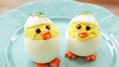 How to Make Deviled Egg Chicks | DIY Joy Projects and Crafts Ideas