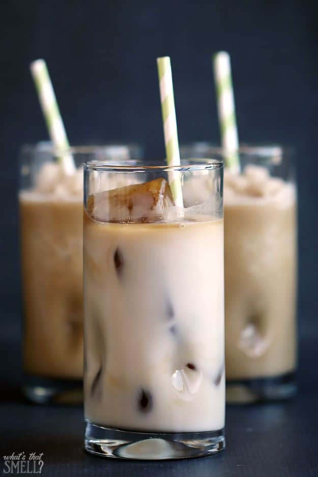 Coffee Drink Recipes - Easy Salted Caramel Iced or Frozen Coffee - Easy Drinks and Coffees To Make At Home - Frozen, Iced, Cold Brew and Hot Coffee Recipe Ideas - Sugar Free, Low Fat and Blended Drinks - Mocha, Frappucino, Caramel, Chocolate, Latte and Americano - Flavored Coffee, Liqueur and After Dinner Drinks With Alcohol, Dessert Ideas for Parties #coffeedrinks #coffeerecipes #coffee #drinkrecipes