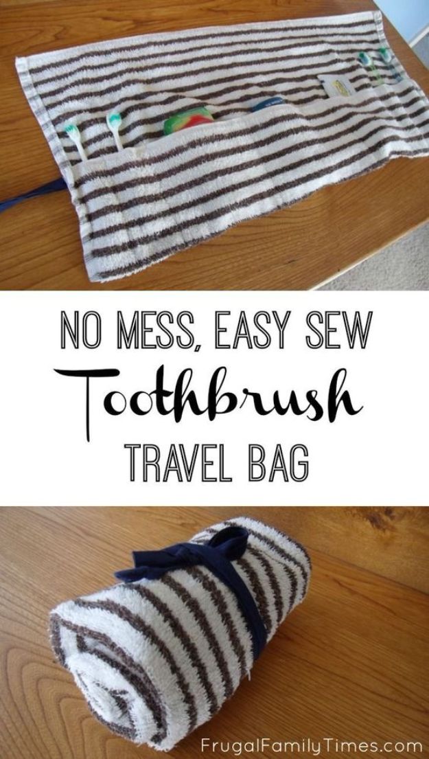 Cool Things To Sew For Summer - Easy Sew Toothbrush Travel Bag - Easy Dresses, Cute Skirts, Maxi Dress, Shorts, Pants and Tops 