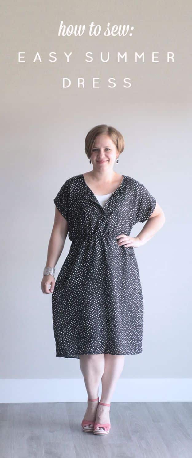 Cool Things To Sew For Summer - Easy Summer Dress - Easy Dresses, Cute Skirts, Maxi Dress, Shorts, Pants and Tops 