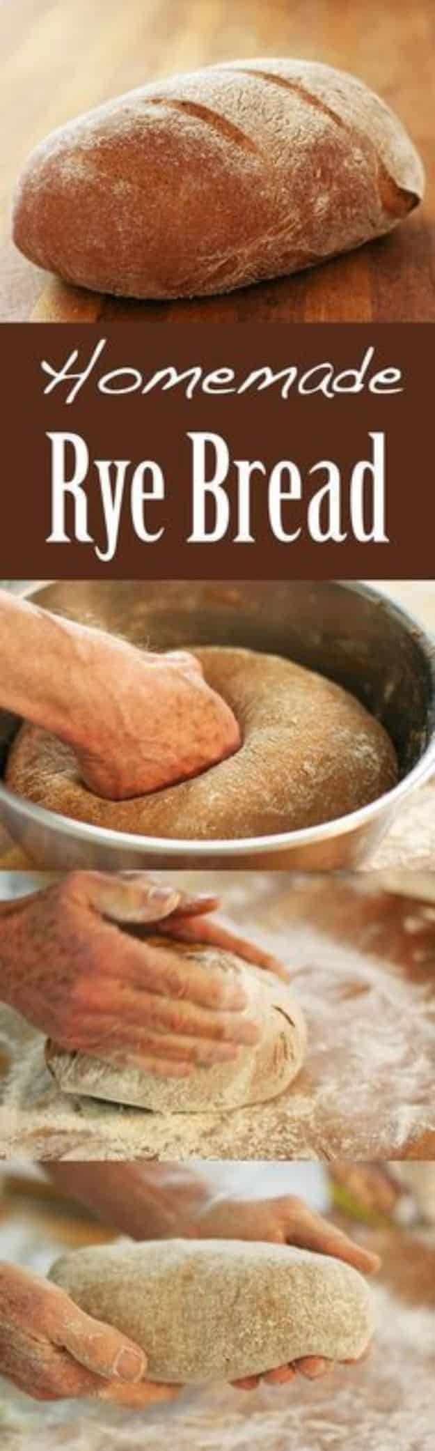 How to Make Homemade Light Rye Bread - Sandwich Bread Recipes - Easy rye Bread recipe