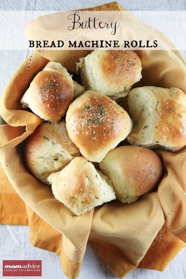 How to Make Rolls in A Bread Machine - Make-Ahead Buttery Bread Machine Rolls - Homemade Roll Recipes #rollrecipes #breadrecipes