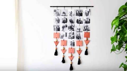 Displaying Photos Can Take Up A Lot Of Space So She Makes This Cleverly Cool Item! | DIY Joy Projects and Crafts Ideas