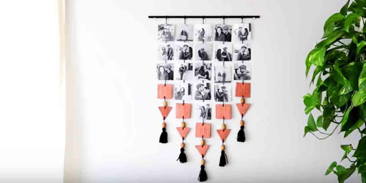 Displaying Photos Can Take Up A Lot Of Space So She Makes This Cleverly Cool Item! | DIY Joy Projects and Crafts Ideas