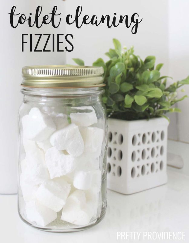 Homemade Cleaning Products - Toilet Cleaning Fizzies - DIY Cleaners With Recipe and Tutorial - Make DIY Natural and ll Purpose Cleaner Recipes for Home With Vinegar, Essential Oils