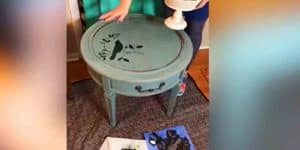 Watch How Paint Can Totally Transform Your Thrift Store End Tables!