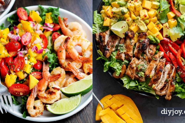 Summer Salad Recipes - Easy Salads to Make for Summer Dinners, Picnic, Barbecue and Take To Work Lunches - Grilled Foods, Fruits, Chicken, Tuna and and Shrimp Salad - Healthy Meals on A Budget - Vegetarian and Vegan Recipe Ideas - Homemade Salad Dressings and Fresh Ingredients make the Best Salads
