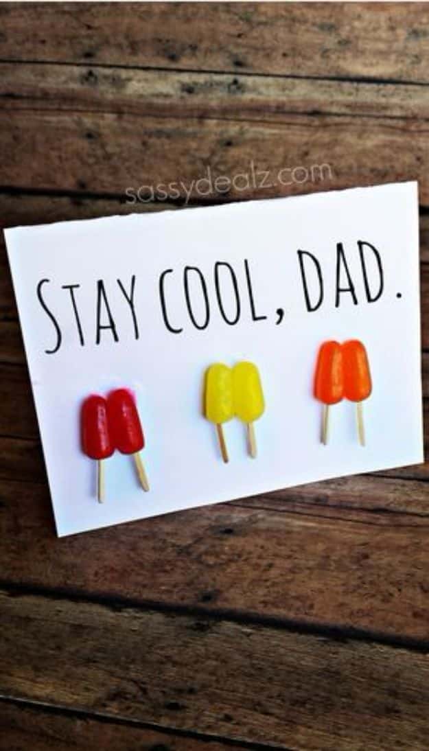 Best DIY Fathers Day Cards - Stay Cool Popsicle Father’s Day Card - Easy Card Projects to Make for Dad - Cute and Quick Things To Make For Your Father - Paper, Cardboard, Gift Card, Cool Ideas for Kids and Teens To Make - Funny, Thoughtful, Homemade Cards for Him Best DIY Fathers Day Cards - Stay Cool Popsicle Father’s Day Card - Easy Card Projects to Make for Dad - Cute and Quick Things To Make For Your Father - Paper, Cardboard, Gift Card, Cool Ideas for Kids and Teens To Make - Funny, Thoughtful, Homemade Cards for Him
